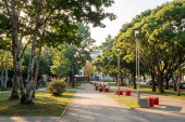 Высадка цветов в сквере на Космонавтов
